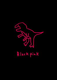 Black Pink & Loose Dinosaur