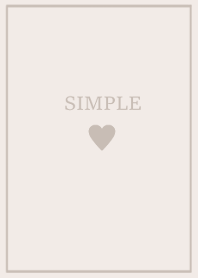 SIMPLE HEART -beige-