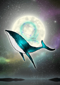Moon, whale and Libra JPN