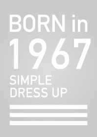 1967年生まれ/シンプル着せ替え