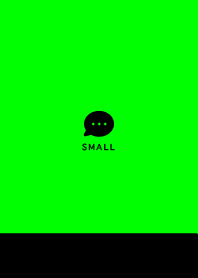 Small Button / Black&Neon Green