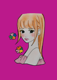 カラフルキュートな女の子