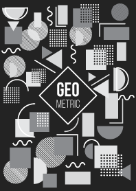 Geometric Grayscale Black 2