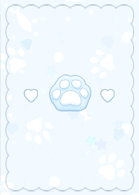 Marshmallow Paw 2  - Light Blue x Black