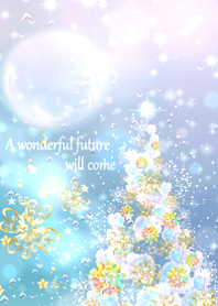 Christmas tree with rising moneyluck7.