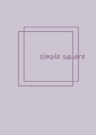 simple square =dusty purple=*
