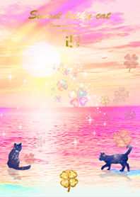 Sunset lucky cat2