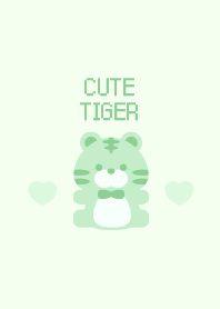 Cute Tiger simple2 Green