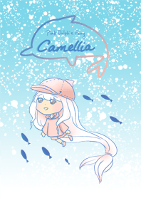 Pink Dolphin Camellia - Ocean Theme