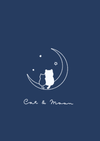 แมว&พระจันทร์ .* navy black