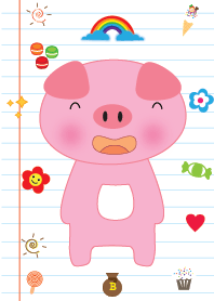 Cute pig theme v.3