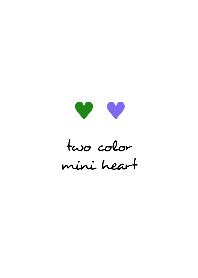 two color mini heart THEME 193