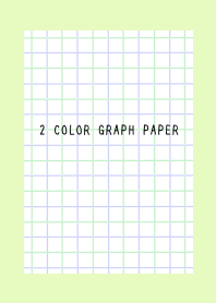 2 COLOR GRAPH PAPER/GR&PUR/YELLOW GREEN