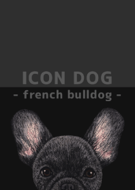 ICON DOG - french bulldog - BLACK/01