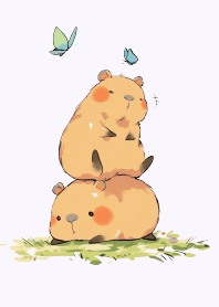 水豚寶貝疊疊樂/紫色