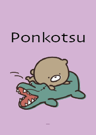 สีม่วง : Everyday Bear Ponkotsu 4