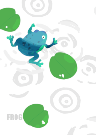 Green blue Frog