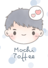 Mochi Toffee (baby blue dot pattern)