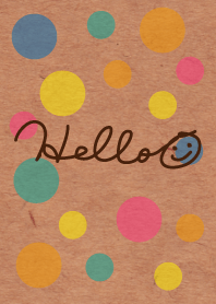 Colorful Polka dot kraftpaper - smile25-