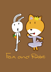 Fox and rabbit friends.