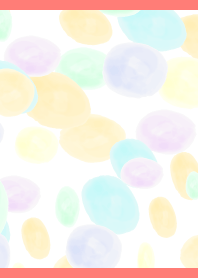 Warm watercolor08 on red