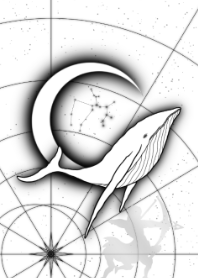 Moon and Whale -Sagittarius-2022