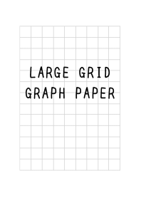 LARGE BLACK GRID GRAPH PAPER-WHITE