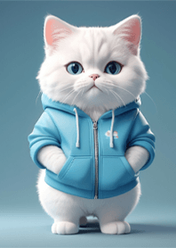 แมวน้อยแกล้งทำเป็นเท่