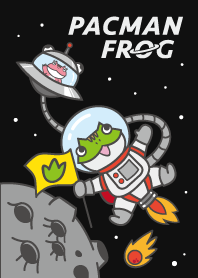 space pacman frog -black