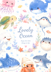 Lovely Ocean Friends Greige