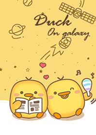 Duck on galaxy yellow.