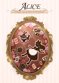 Antique style of Alice in Wonderland