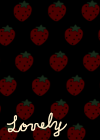Lovely strawberry.Black color.b