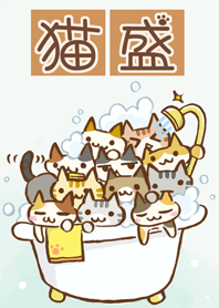 大量的貓 4 洗澡