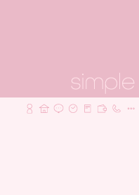 simple - dusty pink -