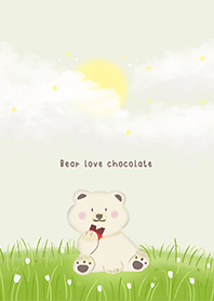 Bear love chocolate
