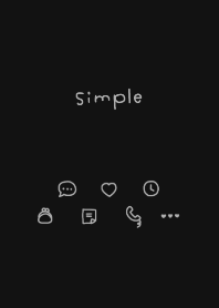 手書きシンプル♡ブラック