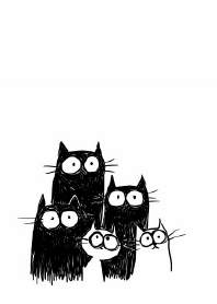 Five Cats, Zero Thoughts X