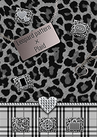 Monotone Leopard pattern and Plaid