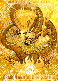 Dragon and golden pyramid Lucky number39