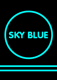 -Sky Blue & Black -