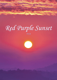 Red Purple Sunset from Japan