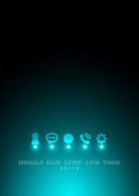 EMERALD BLUE LIGHT ICON THEME #cool