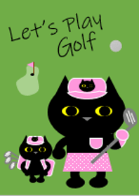 猫のみぃことゴルフ 1