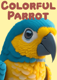 繽紛色彩的鸚鵡