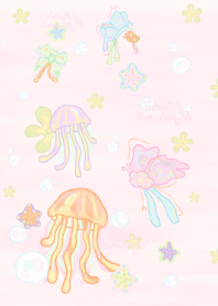 Jellyfish and butterfly