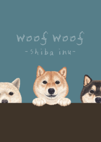 Woof Woof - Shiba inu - CLASSY BLUE