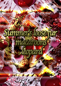 Summer's loose fur macaroons leopard