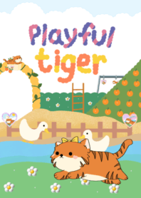 Playful tiger