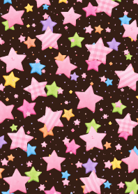 Colorful Stars02 brown